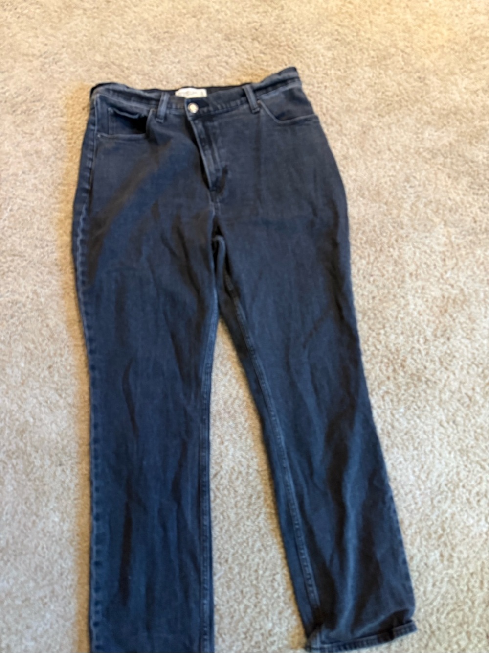 Abercrombie & Fitch Dark Navy Straight Leg Women’s Jeans